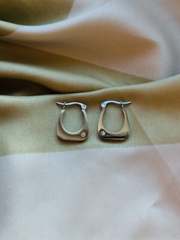Серьги Fashion Базовая ювелирный сплав, фианит