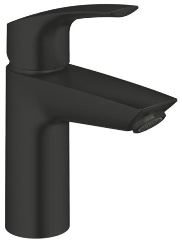 Смеситель для раковины (умывальника) Grohe Смеситель однорычажный для раковины GROHE Eurosmart, размер S, матовый чёрный (324672433), однозахватный