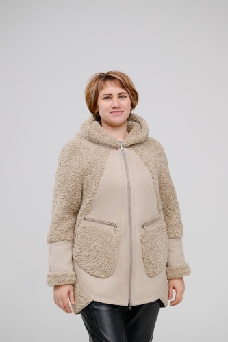 Дубленка Bogema Store бежевый