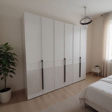Распашной шкаф Grand mebel Токио 2, 270x260х60 см, белый