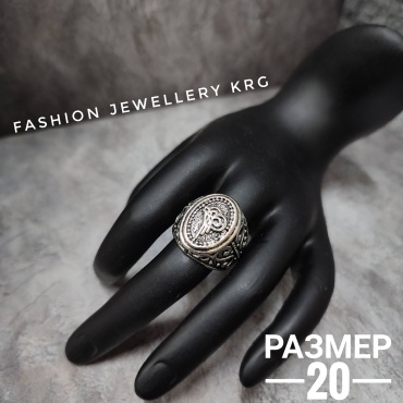 Перстень Fashion Jewellery Fj00008 размер 20 бижутерный сплав, без вставок, серебристый