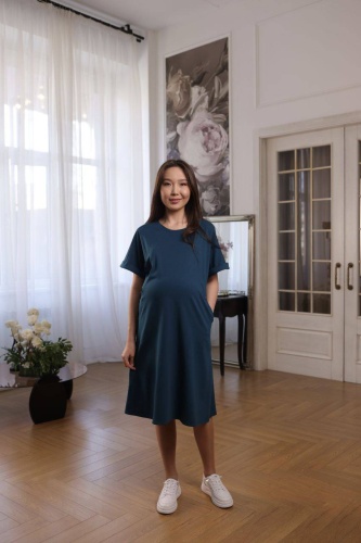 Повседневное платье Sweetmama.kz бирюзовый
