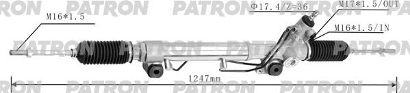 Рулевая рейка PATRON гидравлическая PSG3214 левый руль