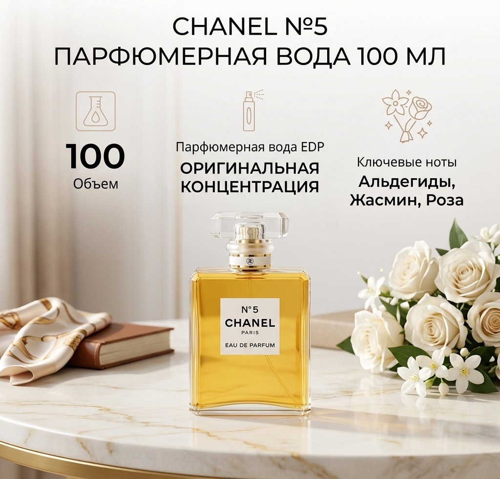 CHANEL №5 парфюмерная вода EDP 100 мл, для женщин