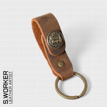 Брелок S.Worker SW-KEY 2x3x12 см 2x3x12 см натуральная кожа 1 шт