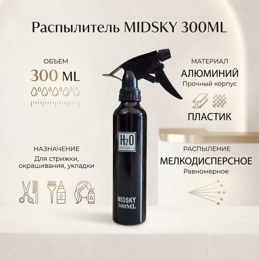 PROHAIR распылитель черный