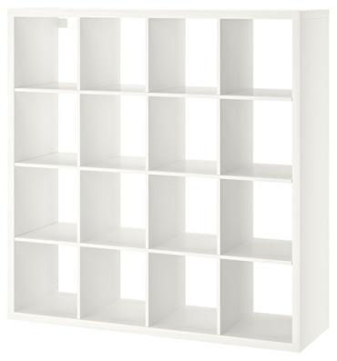 Стеллаж напольный IKEA KALLAX, 147x39x146 см, белый
