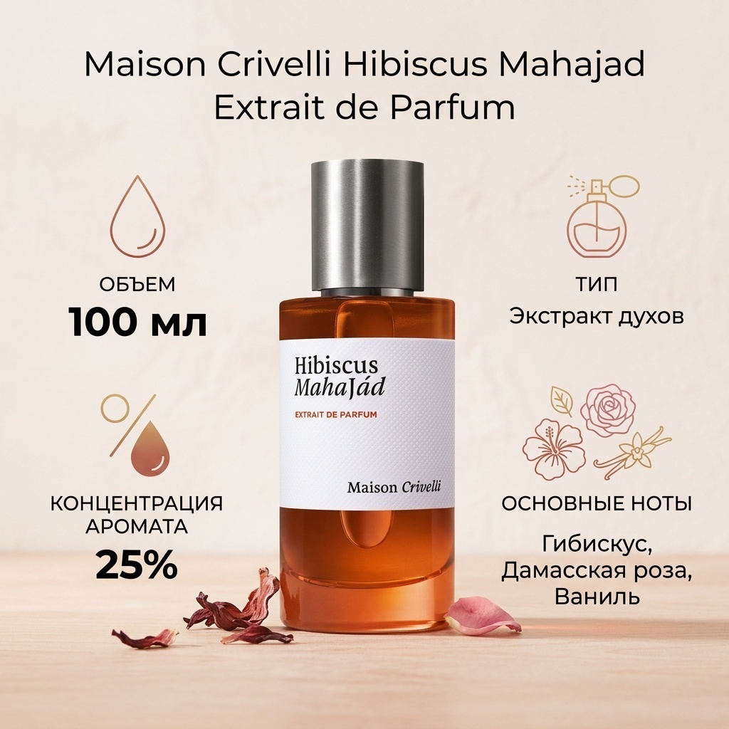 MAISON CRIVELLI Hibiscus Mahajad экстракт духов Extrait de Parfum 100 мл, унисекс