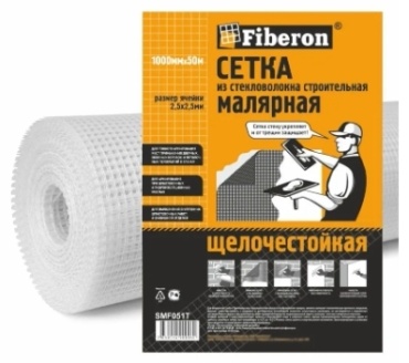 Fiberon штукатурная сетка 50 м х 1000 мм, SMF051T