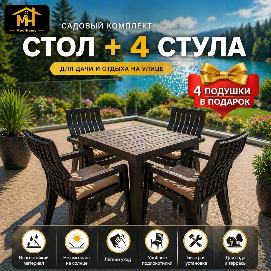 Комплект ModiHome 5 в 1, кол-во персон: 4, пластик