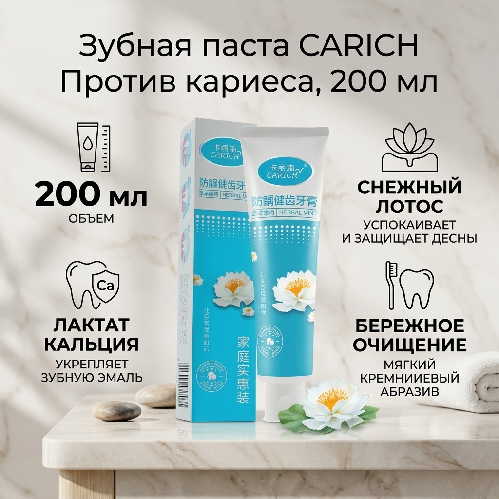 Greenleaf зубная паста CARICH Зубная паста против кариеса 200 мл