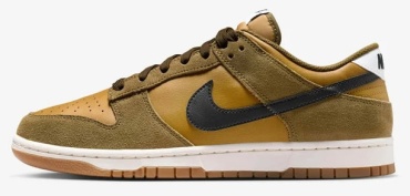 Кроссовки Nike Dunk Low Retro SE Ochre Olive Flak Gum IB6399-300 оливковый