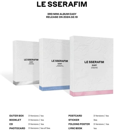 Source Music LE SSERAFIM - EASY 3rd Mini Album Version