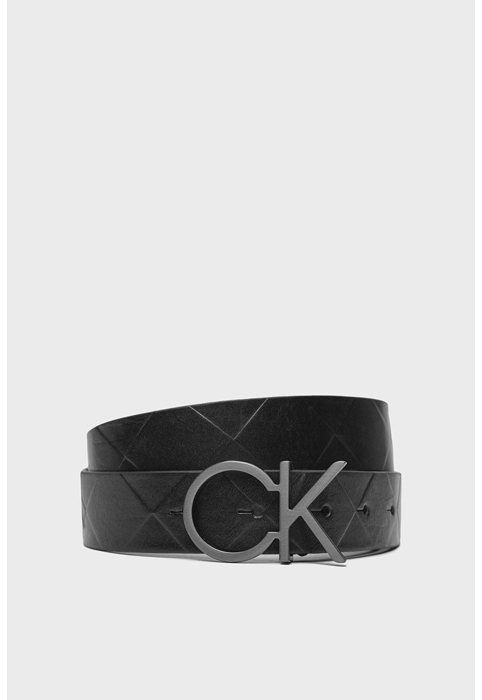 Ремень Calvin Klein натуральная кожа 80 см черный
