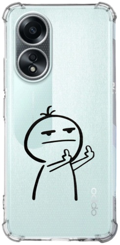 Чехол для OPPO A58 прозрачный
