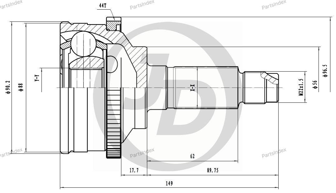 JD ШРУС JCT0017A