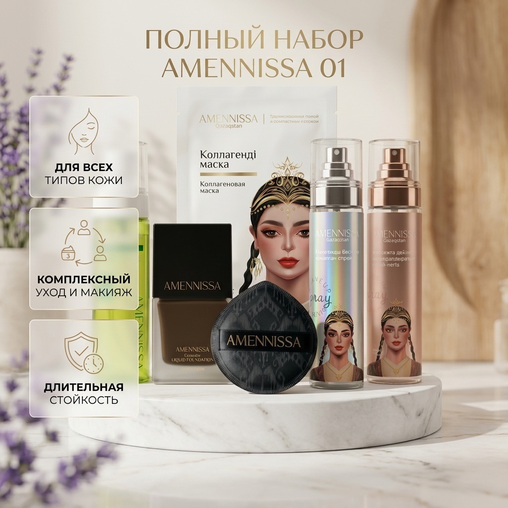 Amennissa 01 полный набор декоративной косметики для женщин