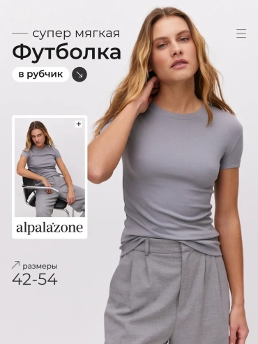 Футболка Alpalazone серый