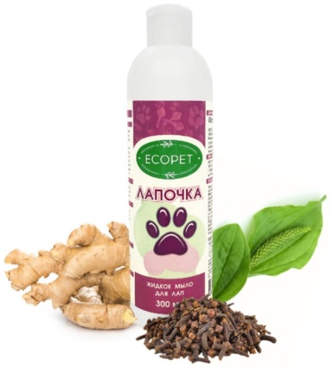 ECOPET Лапочка жидкое мыло для лап 300 мл