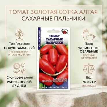 Золотая сотка Алтая томат Сахарные пальчики