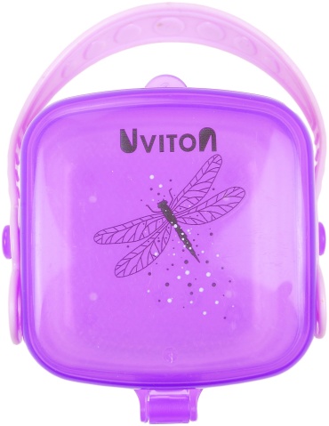 Футляр для пустышек Uviton 0225, 1 шт, фиолетовый