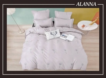 Комплект Alanna Одуванчик 2-спальный сатин, 4 наволочки: 50x70 см, 70x70 см