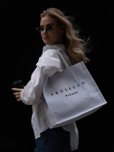 Сумка шоппер Bolso de Senora канвас белый