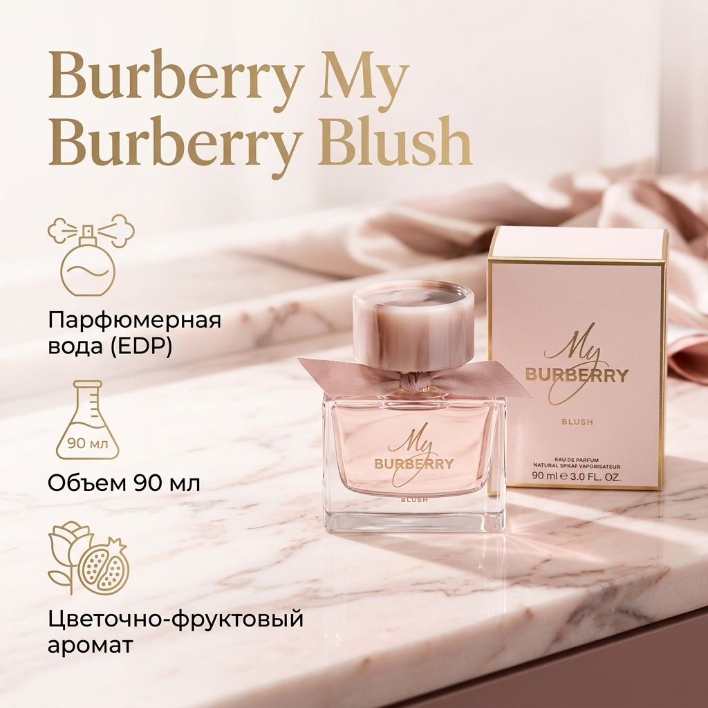 Burberry My Burberry Blush парфюмерная вода EDP 90 мл, для женщин