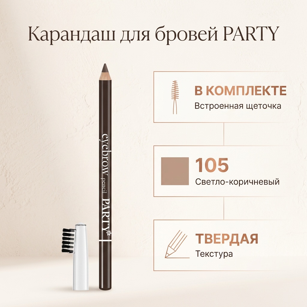 Belor design карандаш Party 105 Светло-коричневый