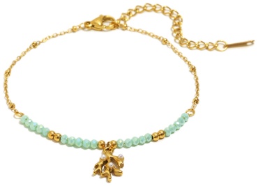 Mimi Jewelry длина 17 см медицинское золото, бисер