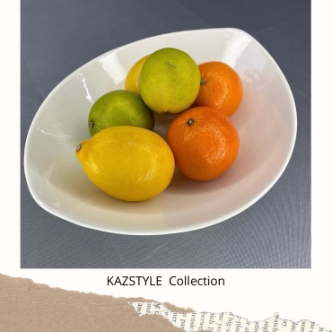 Салатник Kazstyle 20х15 см, фарфор, 1 шт