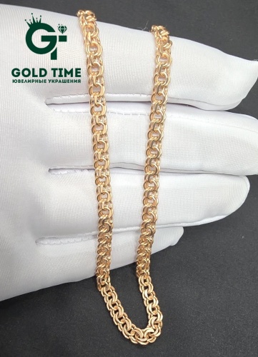 GOLD TIME 346456000 длина 60 см, вес 9.2 г золото, плетение бисмарк
