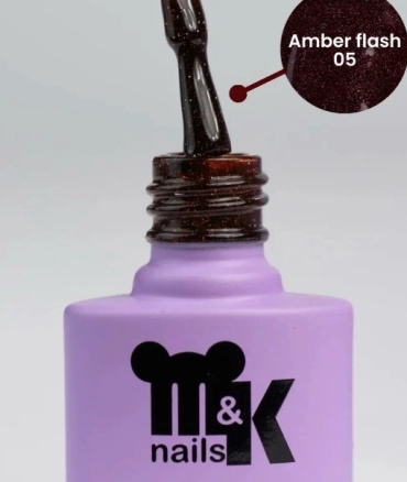 M&K nails гель-лак Amber flash 05 камуфлирующее 7 мл