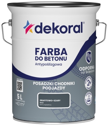Dekoral акриловая для бетонных полов 5 л, серый цвет