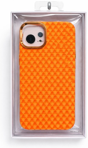 Чехол 100baksovwallet для Apple iPhone 15 Pro оранжевый