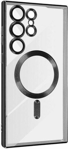 Чехол SherWay для Samsung Galaxy S22 Ultra черно-прозрачный