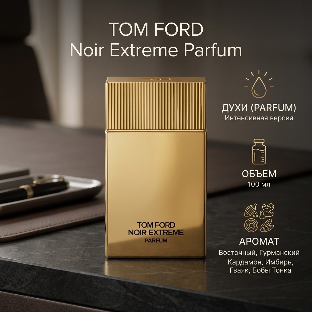 TOM FORD Noir Extreme духи PARFUM 100 мл, для мужчин