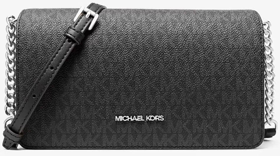 Сумка кросс-боди Michael Kors натуральная кожа черный