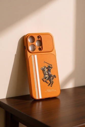 Чехол Santa Barbara Polo & Racquet Club для Apple iPhone 16 Pro оранжевый