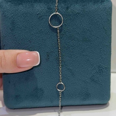 Ipekyolu Jewellery 782НSKM длина 17.18 см, вес 1.2 г серебро, плетение якорное