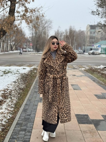 Шуба AYAZBRAND коричневый