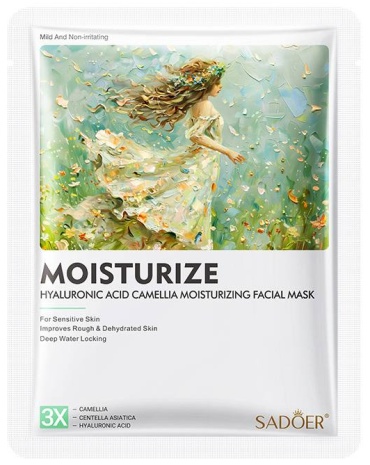 Маска для лица SADOER тканевая Hyaluronic Acid Camellia 1 шт