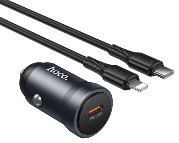 Hoco Z62A USB Type-C, Lightning 30 Вт черный