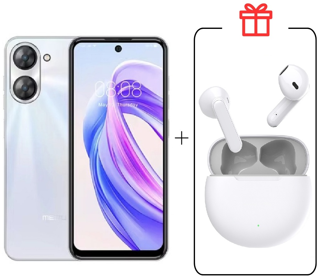 Смартфон Meizu MBLU 21 6+128 белый + buds T01