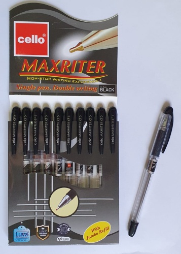 Ручка шариковая Cello MAXRITER 10 шт, 0.7 мм, цвет чернил черный