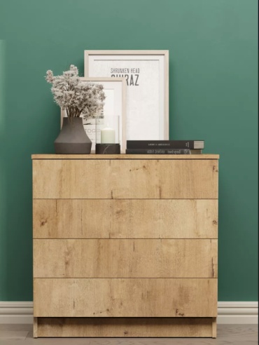 Комод Letta, 75x33x73 см, коричневый