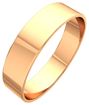 Обручальное кольцо Lucente ZO-105021.14K.R.ZZ_18 размер 18 вес 2.05 г золото, без вставок