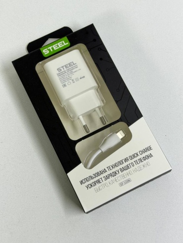 Steel GF-U206 lightning USB, Lightning 10.5 Вт белый