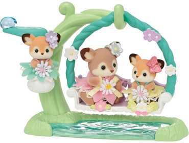 Набор Малыши оленята на цветочных качелях Sylvanian Families