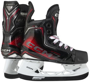 CCM Коньки JETSPEED FT 8 подростковые хоккейные черный, красный